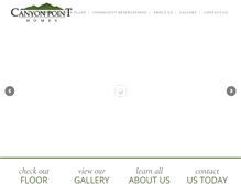 Tablet Screenshot of canyonpointhomes.com